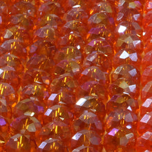 Cargar imagen en el visor de la galería, Tira de Cristal Checo Naranja Traslucido 8mm
