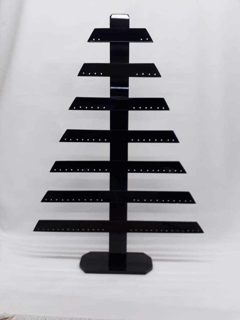 Pirámide de Acrílico 7 niveles / Exhibidor de Joyería