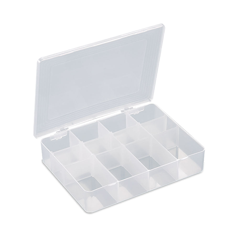 CAJA DE PLÁSTICO CHICA CON 12 DIVISIONES