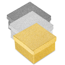 Cargar imagen en el visor de la galería, CAJA DE CARTÓN BRILLANTE CUADRADA ALTA PARA BRAZALETE
