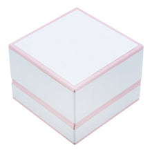 Cargar imagen en el visor de la galería, Estuche Versalles Para Anillo - Blanco/Salmón
