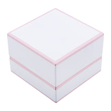 Cargar imagen en el visor de la galería, Estuche Versalles Para Argollas - Blanco/Salmón
