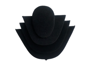 Cuello De Triple Velour / Exhibidor De Collares