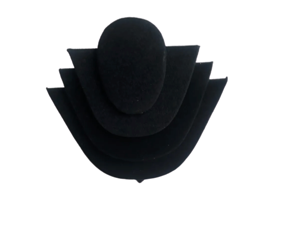 Cuello De Triple Velour / Exhibidor De Collares