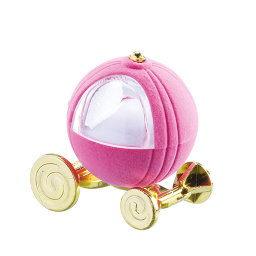 ESTUCHE DE JOYERIA FORMA CARROZA // ANILLO Y ARETE