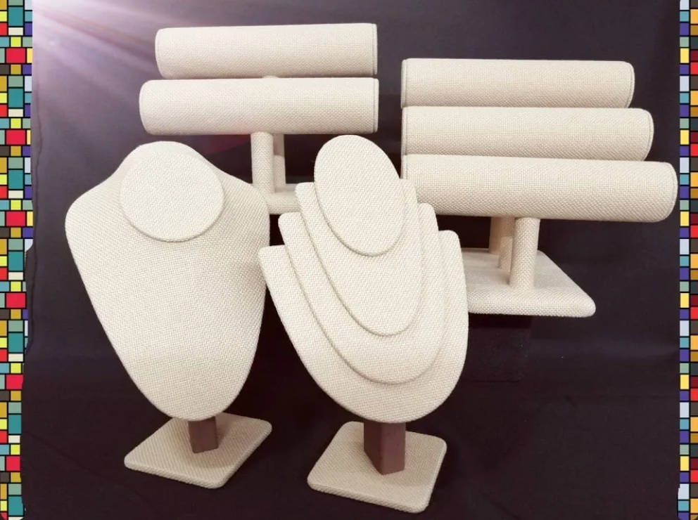 Paquete De Exhibidores Para Joyeria / Yute // ENVIO GRATIS