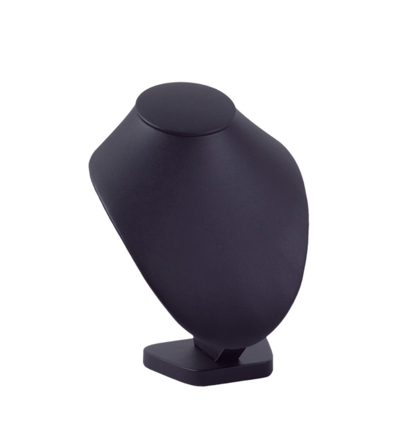 EXHIBIDOR VINIPIEL CUELLO PARA COLLAR - BLANCO O NEGRO