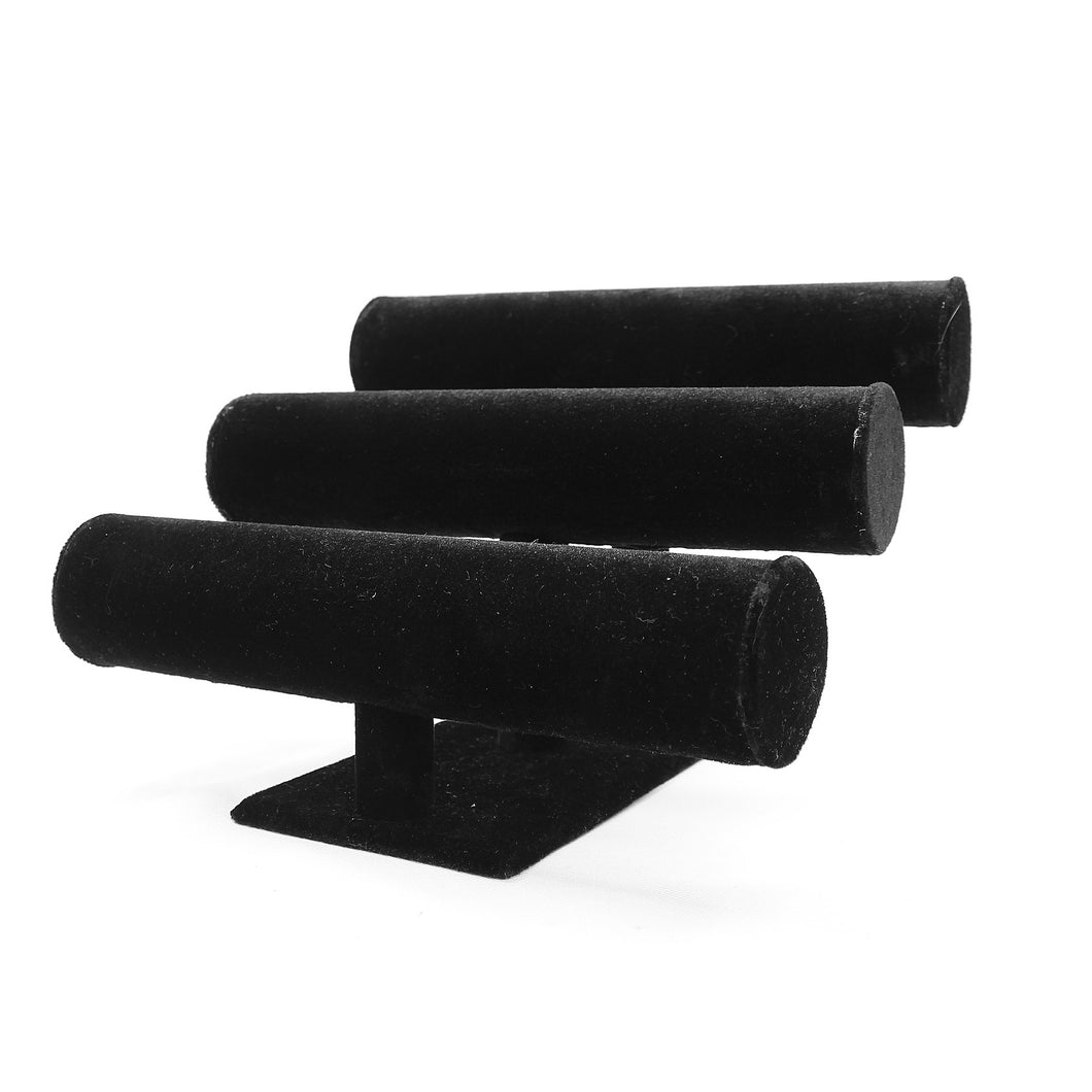 Tubo Terciopelo triple / Exhibidor de Pulseras