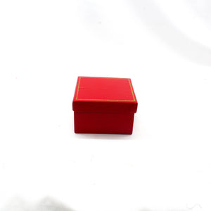 Caja De Cartón tipo Cartier Para Anillo - Rojo