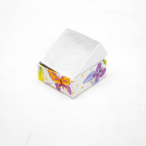 Paquete 50 Cajitas de carton con moño Para Anillo Y/o Aretes