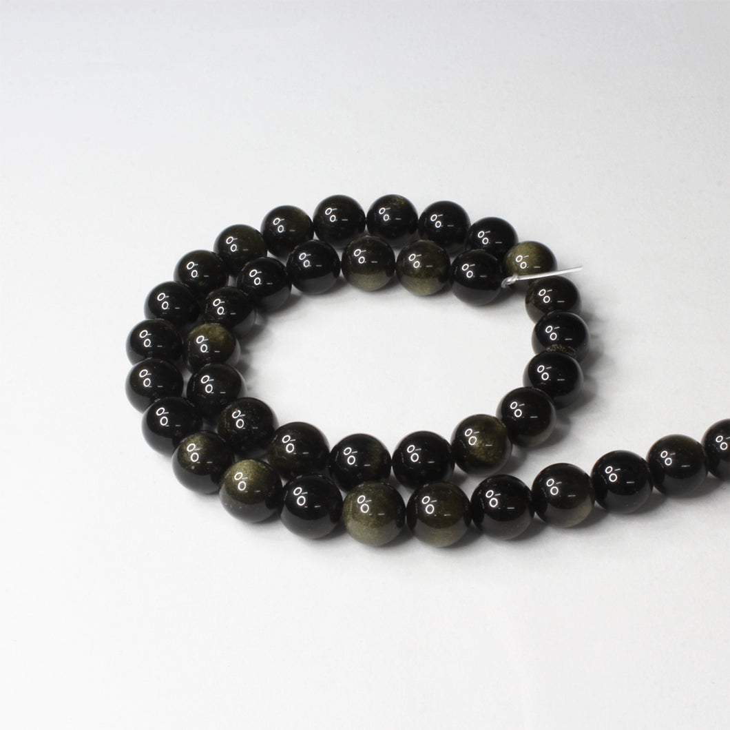 Obsidiana Golden 10mm
